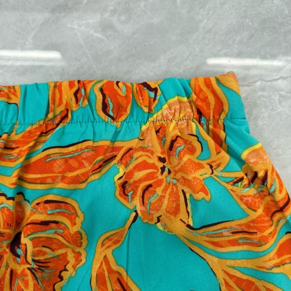 Women’s Bar III Trendy Floral Flat Front Wide Leg Pants Plus Size 14 Petite - Picture 11 of 16